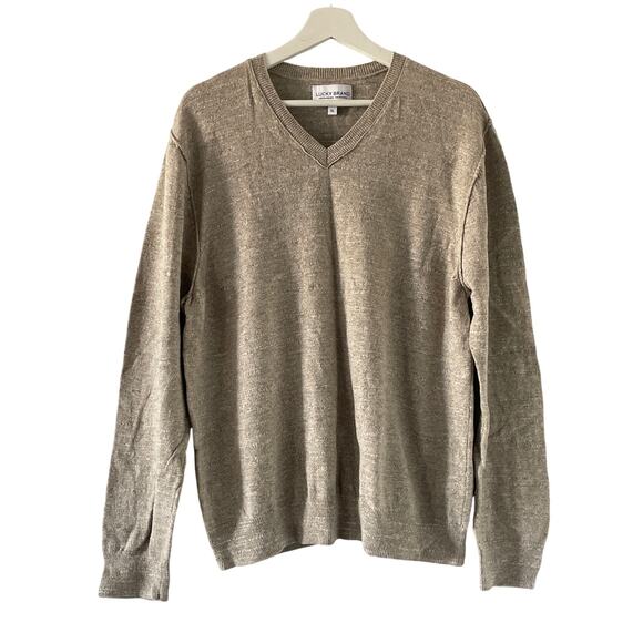 Mens Sweater Extra Large Layering Pullover Office Preppy Neutral Minimalist - Picture 1 of 6